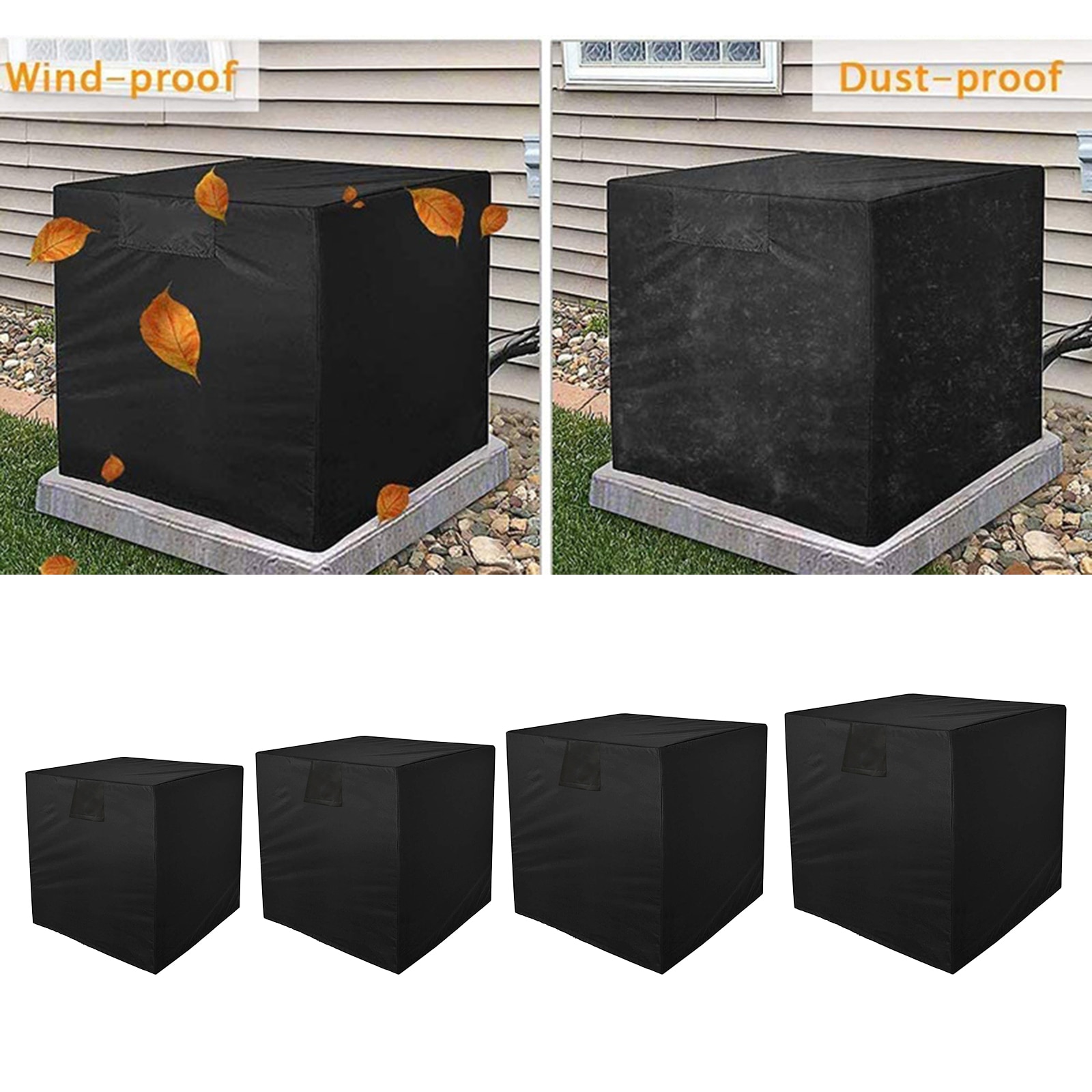 Window Air Conditioner Cover for Outside AC Units, Outdoor Waterproof Rain Weather Windows AC Unit Protect Covers