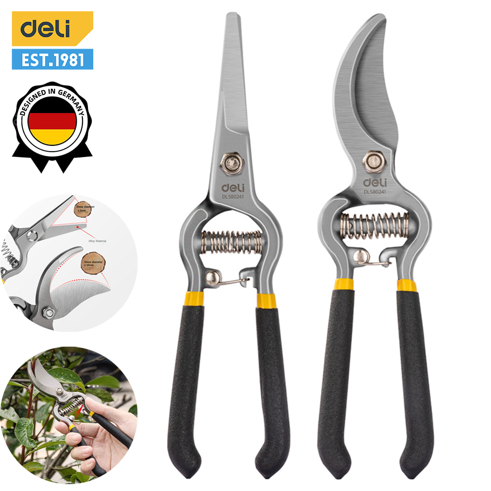 Deli-herramientas de jardín, tijeras de jardinería, podadora de flores, tijeras de jardín, tijeras de setos especiales para césped, ramas de poda para cortador de plantas