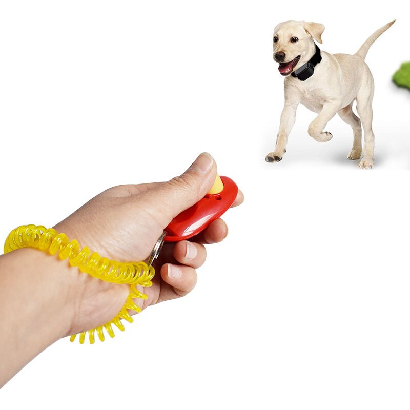 5pcs Pet Cat Dog Training Clicker Portable Dog Button Clicker Sound Trainer Pet Train Tool Wrist Strap Key Chain Accessory