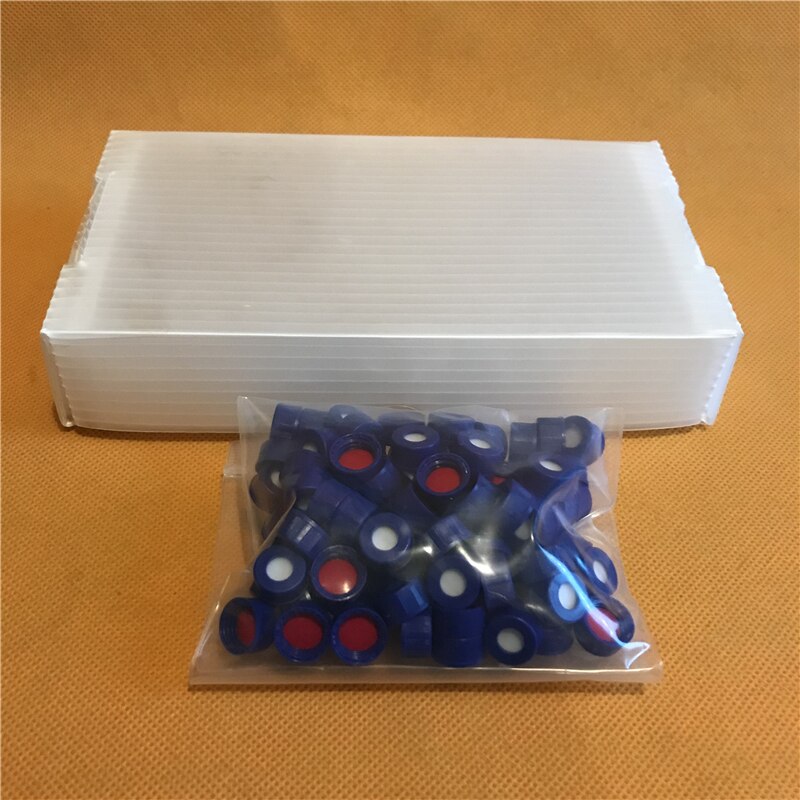 100pcs 2ml Clear Glass Scale Sample Vials chromatographic sample bottle 2ML Glass Bottles With Screw Cap 2ml Packing Bottles