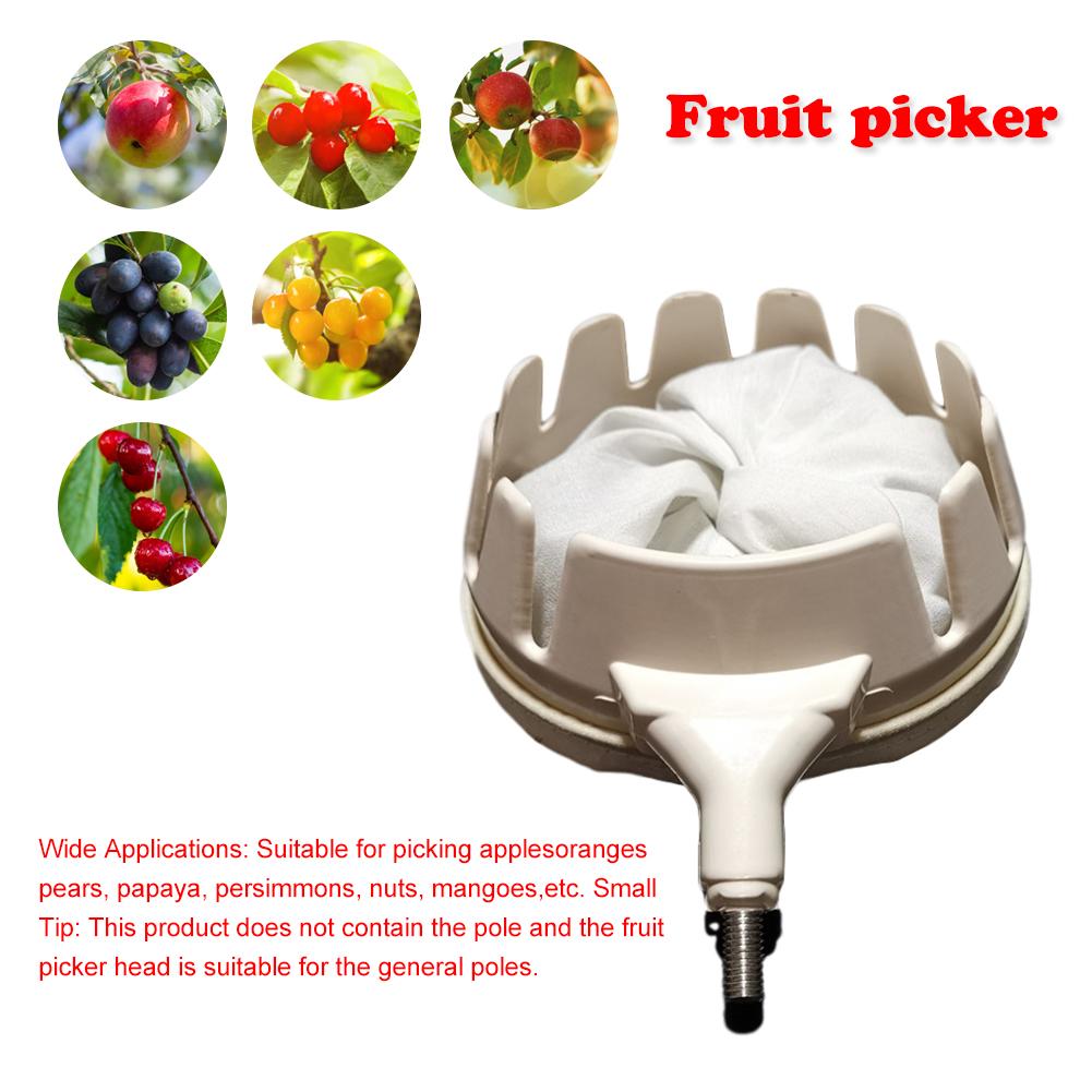 High-altitude Picker Fruit Picker Head Basket Bag Portable Fruits Catcher Harvester Convenient Fruit Picking Tool Without Pole