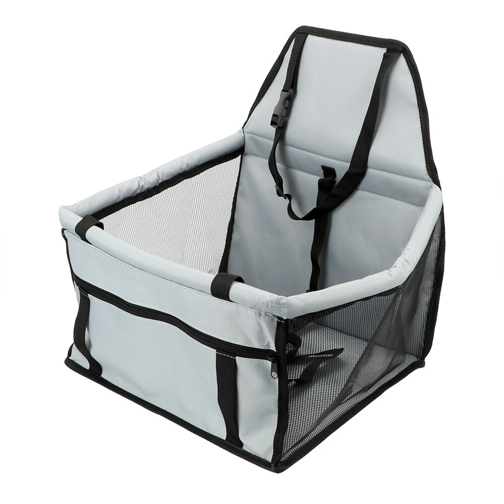 Niceyard folding hængekøje kæledyrs taske anti-slip sikkerhed hund kurv til katte hunde transporterer rejse hund bil sæde dækning: Grå