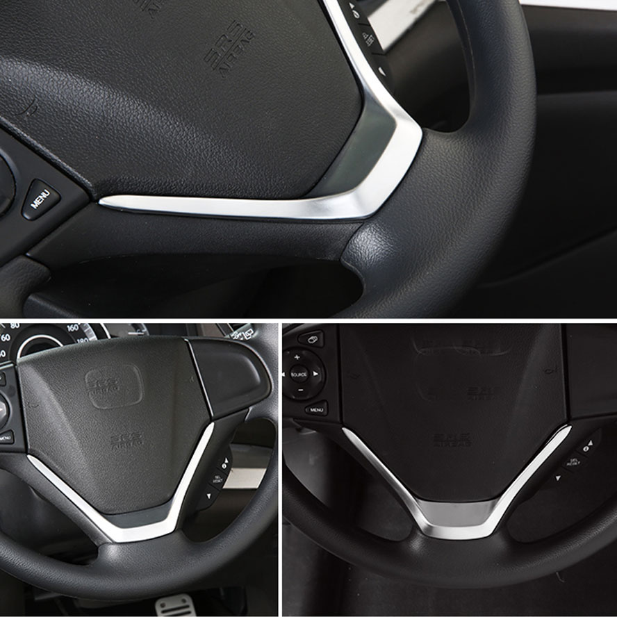 Couverture de volant en ABS décoration pour CRV | Intérieur de voiture, couverture de style de voiture