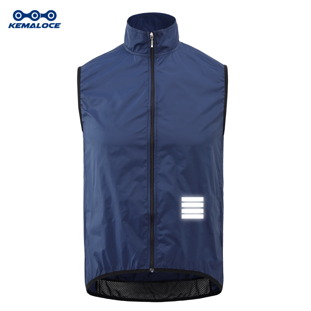 KEMALOCE Cycling Vest Black&Yellow Mens Cycling Gilets Lightweight Windproof Reflective Bike Sports Sleevess Jackets: XXXL / MULTI