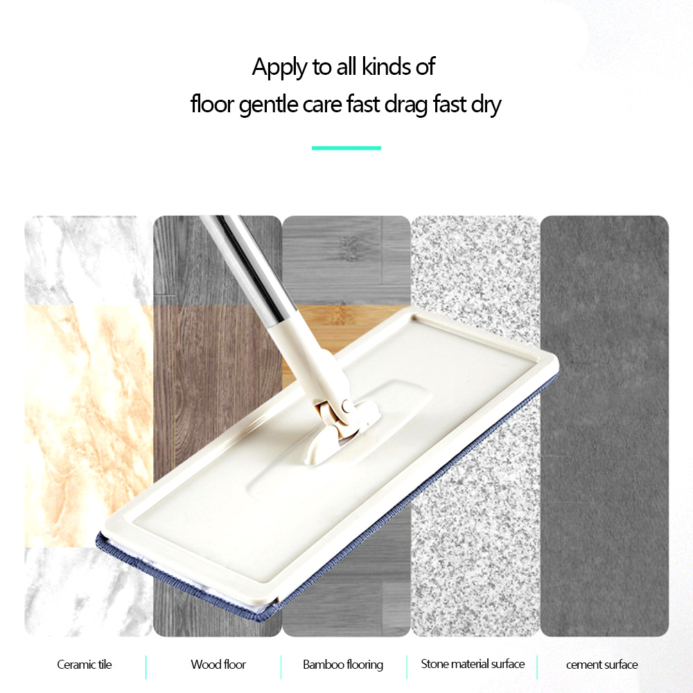 Magic Cleaning Mops Gratis Hand Spin Cleaning Microfiber Mop Met Emmer Platte Squeeze Spray Mop Thuis Keuken Vloer Schoon Gereedschap 5