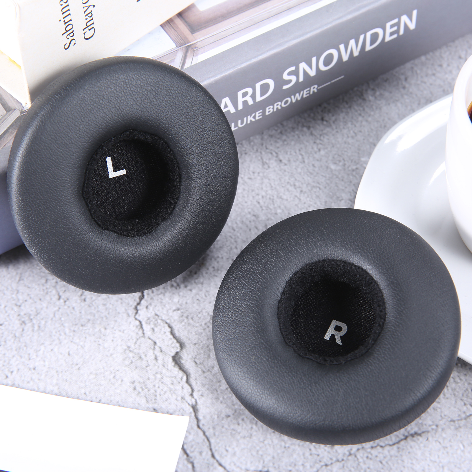 Öronkuddar pannband passar till akg  y50 y55 y50bt y55dj hörlurar trådlösa/trådlösa headset svarta proteinläderskum öronkåpor skydd: Oliv
