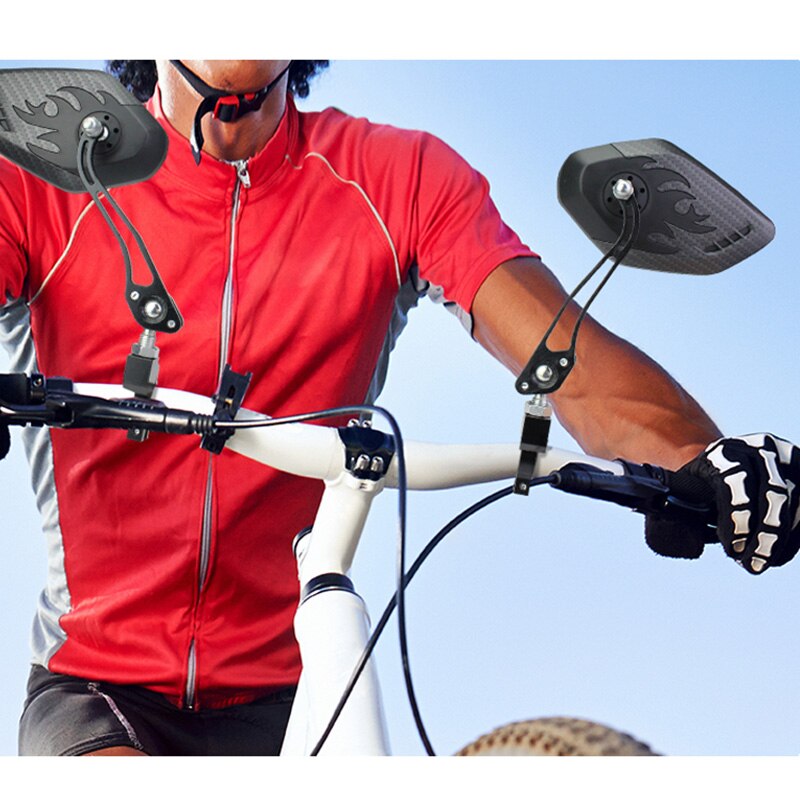 Bicicleta espejos retrovisores para manillar Universal de Scooter de motocicleta MTB Ciclismo de Carretera vista trasera bicicleta Flexible manejar espejos retrovisores