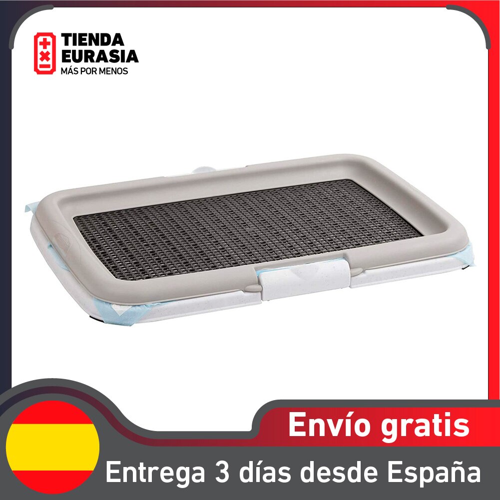 TIENDA EURASIA® Bandeja de Entrenamiento WC para Perros - Pipican de Plástico 60 x 40 x 4 cm - Ideal para el Adiestramiento para IR al baño
