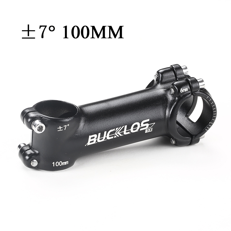 BUCKLOS Ultralight Bike stem 7 17 22 Degree 31.8mm handlebar Stem 60/70/80/90/100mm Aluminum Alloy Road bike stem MTB Power Part: 7 degrees-100mm