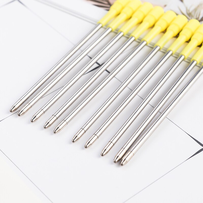 10 stuks balpenvullingen met zwarte inkt voor grote diamant/kristallen pen
