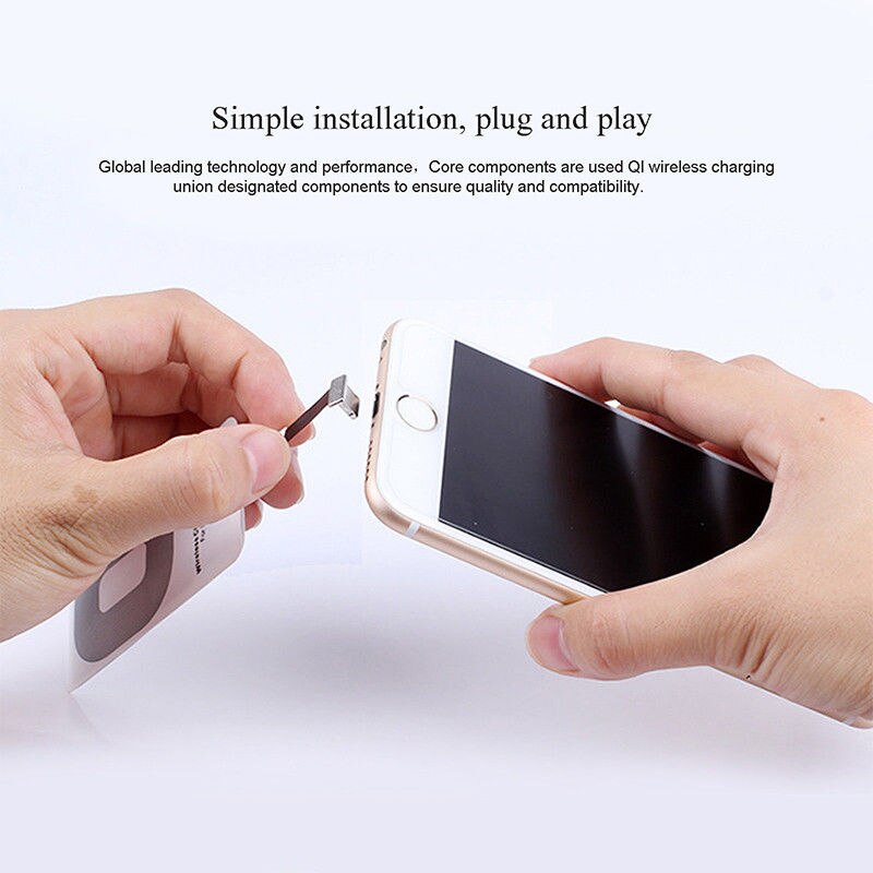 Neue Qi kabellos-ladegerät Schnelle Ladung Bausatz Adapter Induktion Empfänger Spule Typ-C Mikro USB Für iPhone Samsung Huawei Android
