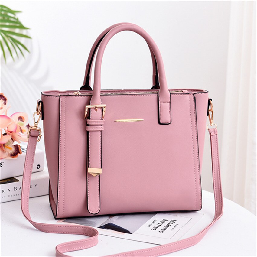 Bolsos de mano para mujer bolsos de para mujer bolsos de PU nuevos bolsos de mujer: Rosa