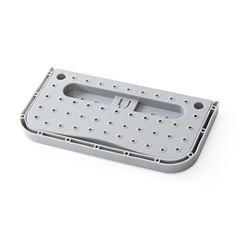 Hjem plast skohylle stativskap skjerm sammenleggbar vegg sko stativ oppbevaringsarrangør bak døren: Grå