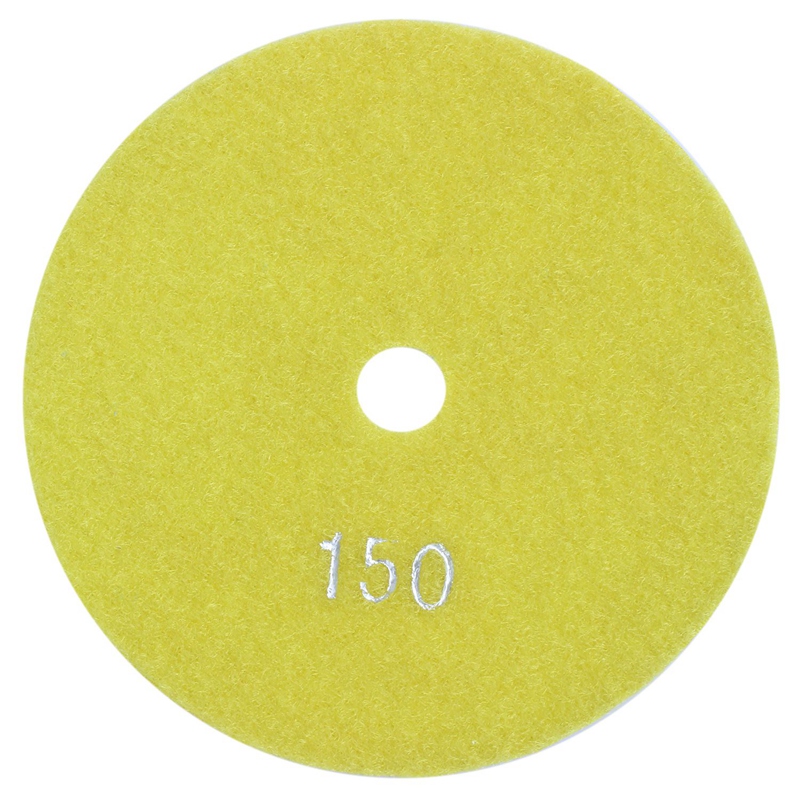 2 tampons de polissage diamant humide 5 pouces 125Mm marbre granit, grains 400 et grains 150