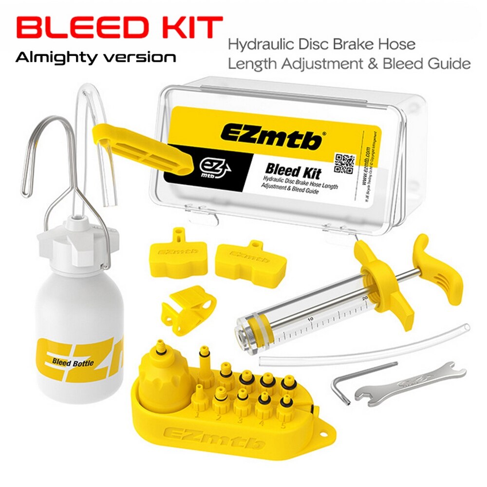Universal Bicycle Hydraulic Disc Brake Bleed Kit Bike Tool Kit Suitable for Magura &amp; Hope&amp; Tektro &amp; Sram &amp; Avid &amp; Mula &amp; Hayes: Regular version