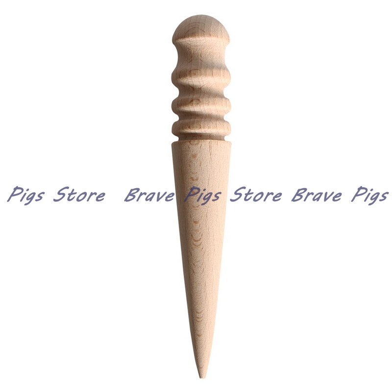 15cm Leather Edge Slicker Leather Burnisher Leathercraft Tool craft Tool Leather Edge Slicker Round Wood Leather Burnisher