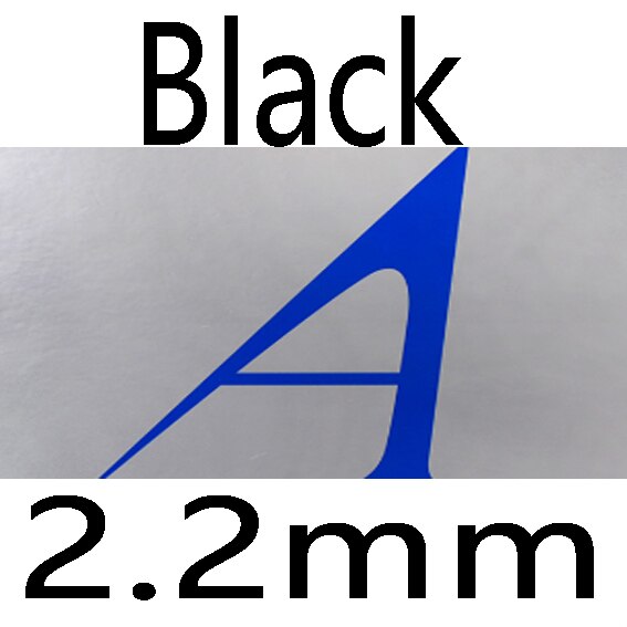 1x SUNFLEX Original AF50 Silver Pimples In Table Tennis Rubber Pips-In Ping Pong Sponge Tenis De Mesa: BLACK 2.2mm