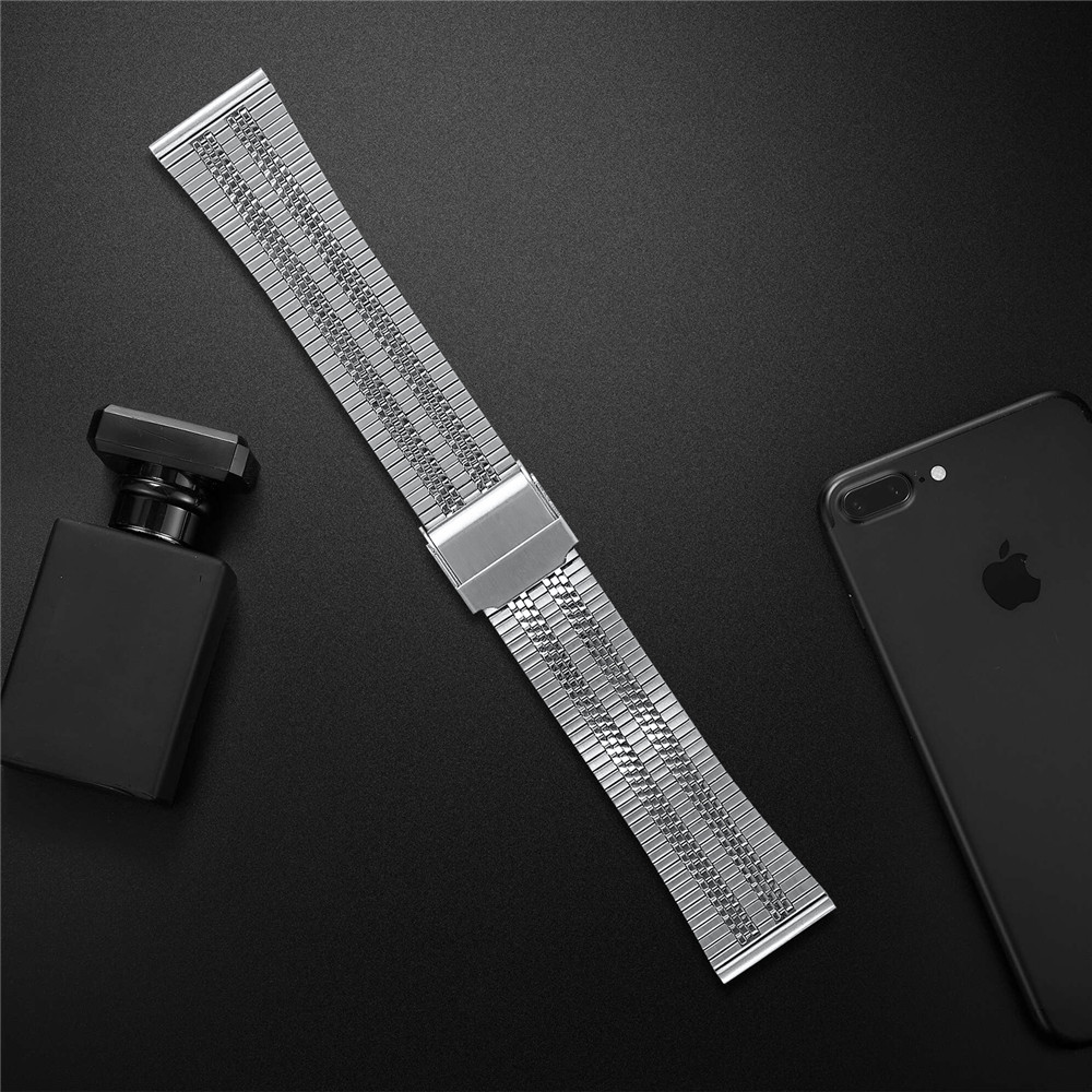 Correa de malla de 22mm para Huami Amazfit GTR 47mm Pace Stratos Bip 5 correa de reloj de acero inoxidable para Amazfit GTR 4 3 Pro 2 2e