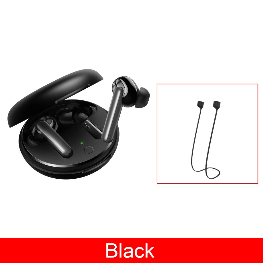 Oppo enco  w31 tws -kuulokkeet bluetooth 5.0 -kuulokkeet, matalan latenssin, langattomat nappikuulokkeet, 25 mah, ipx 4 -kuulokkeet find  x2 x2 pro ace 2 -puhelimelle.: Musta köysi