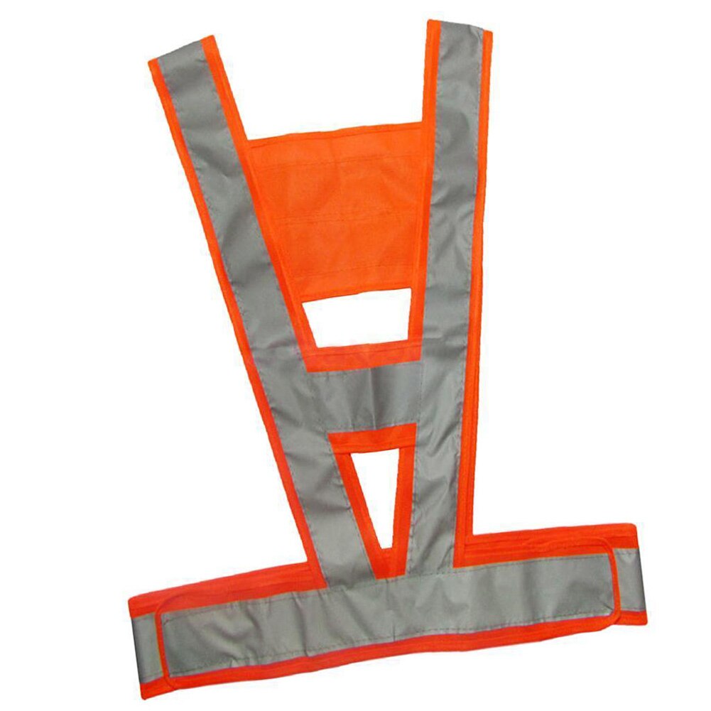 Chaleco reflectante de seguridad para hombre y mujer, chaleco reflectante de alta visibilidad para exteriores, fácil de limpiar, cómodo y portátil con forma de V