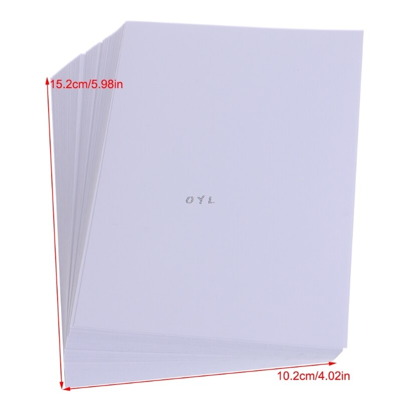 100 Sheets Glossy 4R 4x6 Photo Paper For Inkjet Printer paper Supplies ...