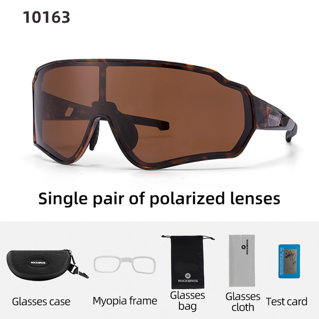 ROCKBROS Polarized Cycling Glasses Clear Bike Glasses Eyewear UV400 Outdoor Sport Sunglasses Men Women Cycling Sunglasses: Silver