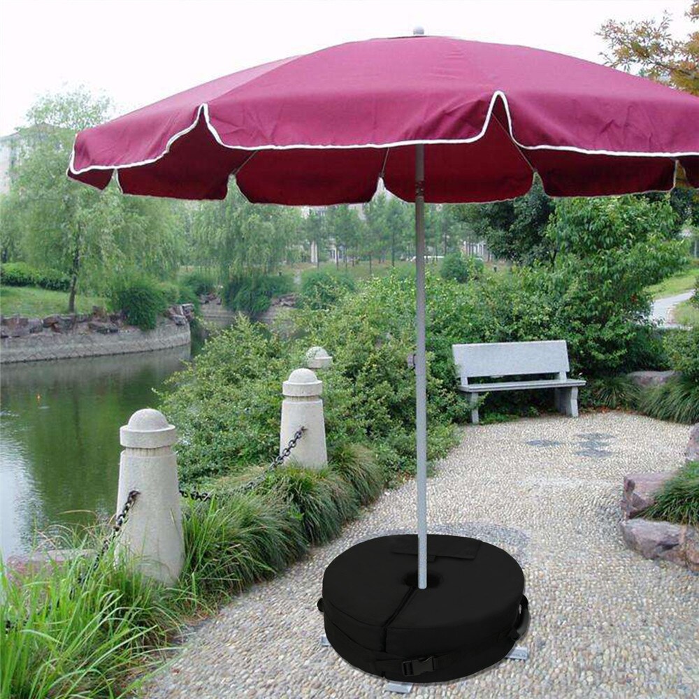 Sandsæk til paraply base terrasse strand telt baldakin vægttaske gravity base taske runde sandsække til udendørs parasol parasol