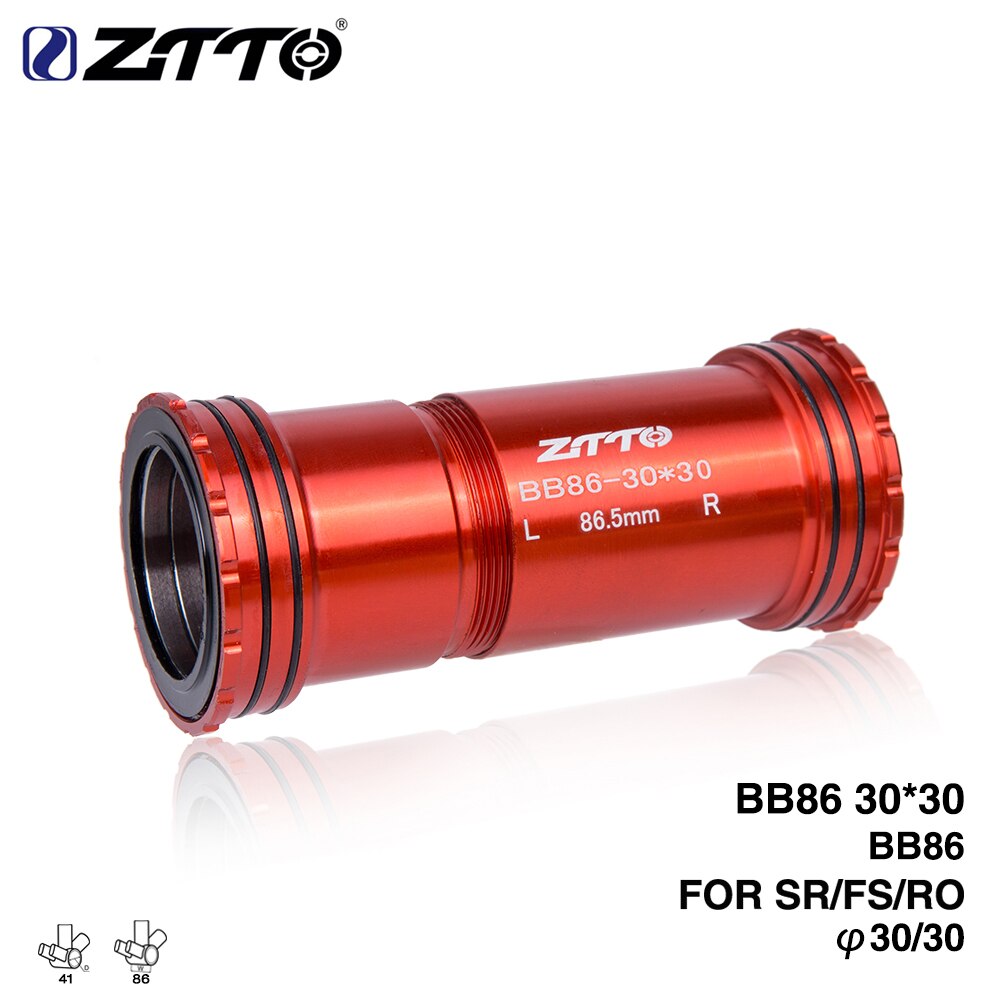 Ztto  bb86 30 press fit bundbeslag 4 lejer bb værktøj til road mountainbike 30mm bb386 kranksæt bb rotorkædesæt: Bb86 30 rød
