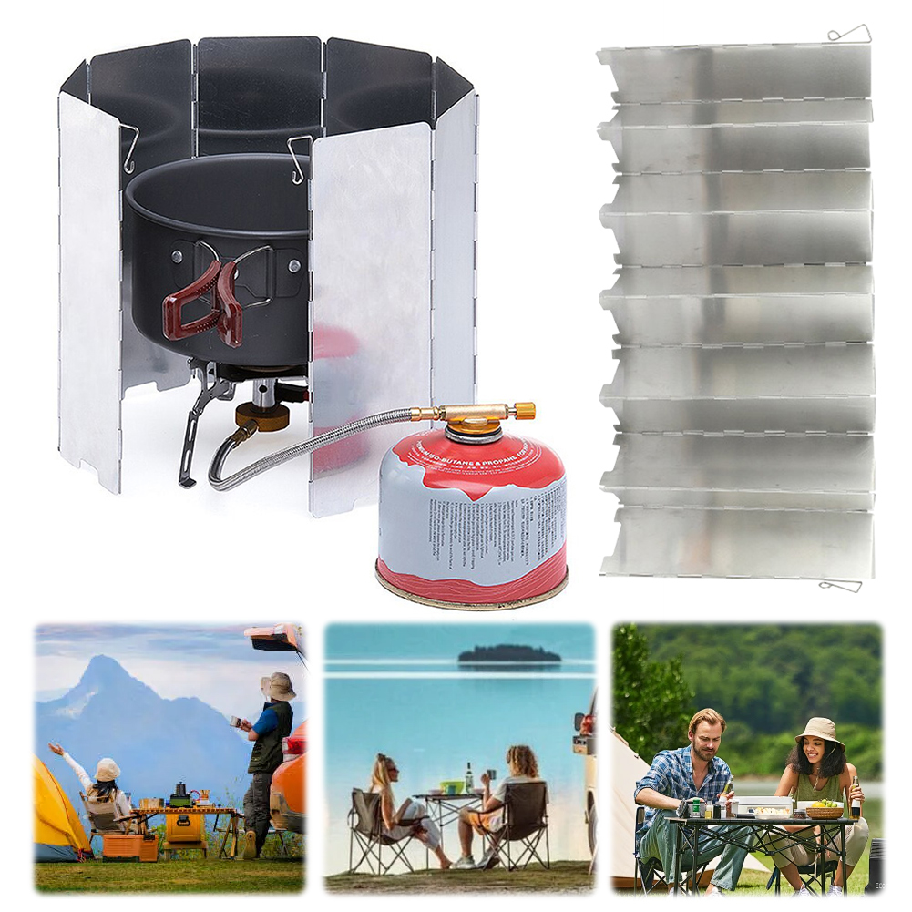 Portable Camping Gas Cooker Single-Burner Butane Stove Adjustable Cassette Stove Windproof Furnace Hiking Cooking Accessories