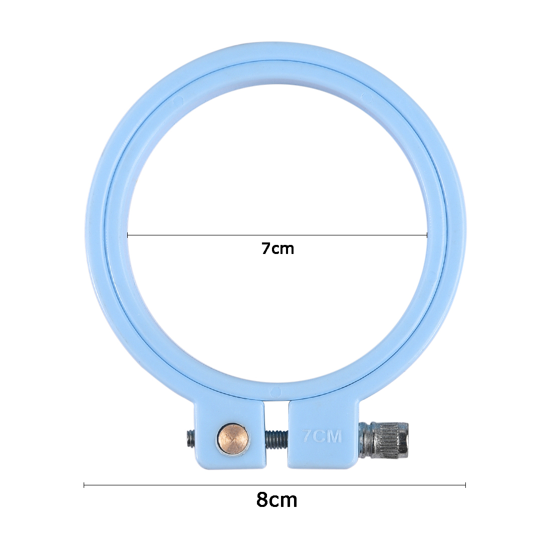 Obręcz robić haftowania z tworzywa ABS, prostokątna, kwadratowa, ramka robić haftowania, obręcz robić haftowania krzyżykowego, akcesoria robić szycia i rękodzieła.: śliwka