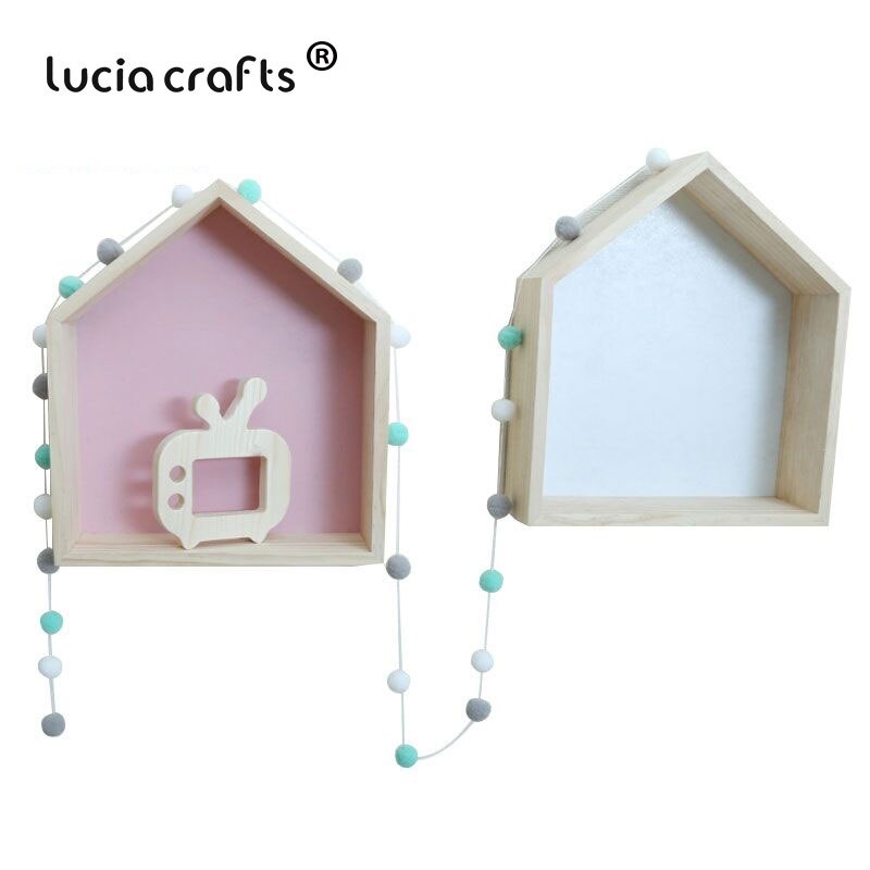 Lucia crafts Approx 30 pcs/lot Wool Felt Balls Nordic Style DIY Kids Room Decoration Hanging on Wall Pom Poms Props J1006