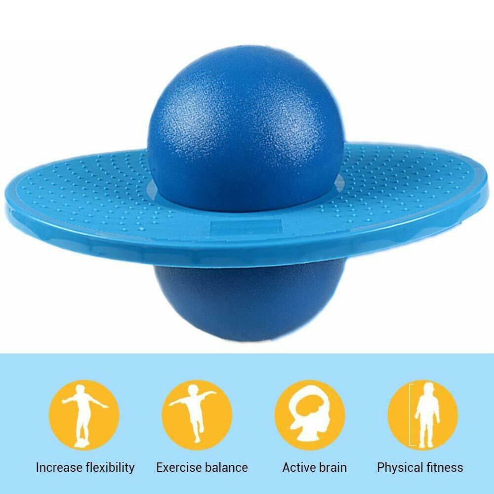 Energiek Oefening Springen Bounce Bal Yoga Fitness Bal Rock Hopper Pogo Hoge Bounce Ruimte Balans Jump Board Springen Speelgoed Kind