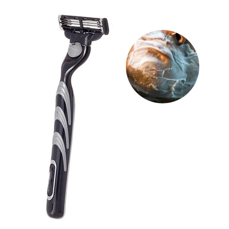 1Pcs Universal Men Manual Beard Shaving Trimmer Razor Long Handle for 3-Layer Blade