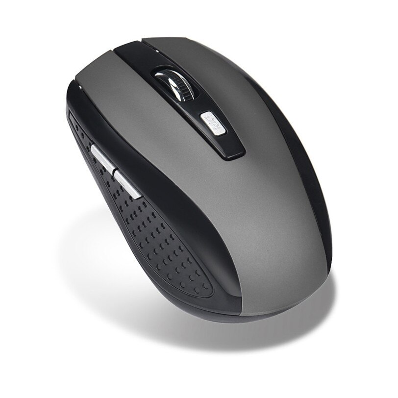 2.4GHz Wireless Gaming Mouse 6 Tasti Ricevitore USB Pro Gamer Mouse Per PC Del Computer Portatile Del Desktop Professionale Mouse Del Computer: Grigio