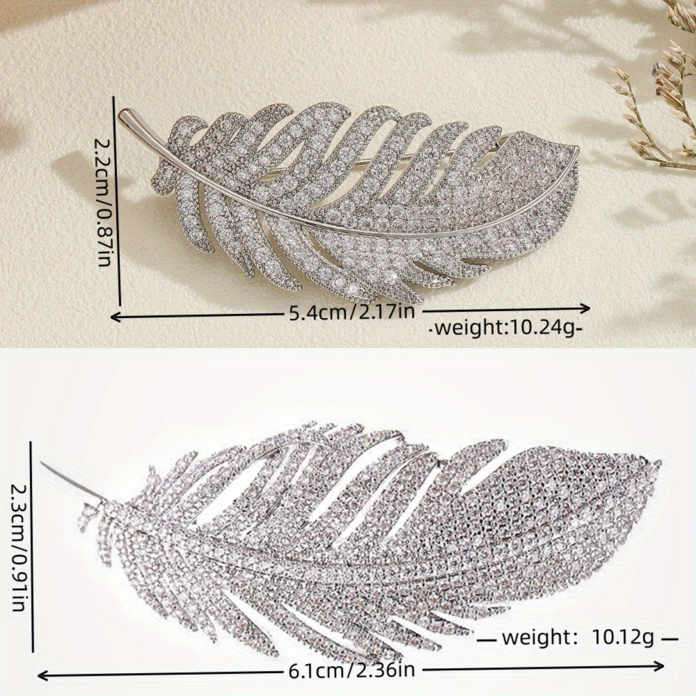 Koreaanse Stijl Temperament Zirkoon Corsage Dames Cheongsam Pin Sjaal Gesp Accessoires High-End Veren Broche