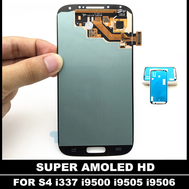 Voll Digitizer LCDs Ersatz Für Samsung Galaxy S4 i9500 i9505 i9506 i337 Telefon AMOLED LCD Display Touchscreen Montage