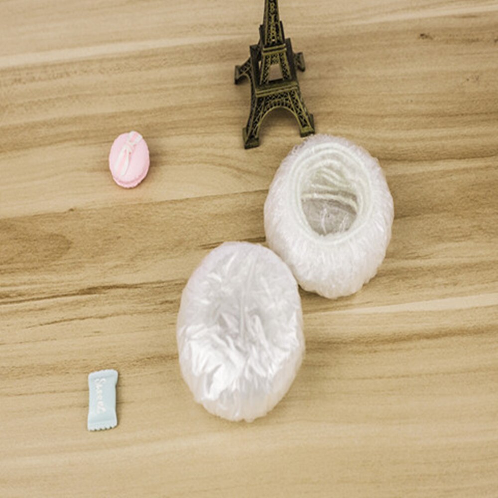 100 Pcs Disposable Plastic Waterproof Ear Protector Cover Caps Salon Hairdressing Dye Shield Earmuffs Shower Unisex: white