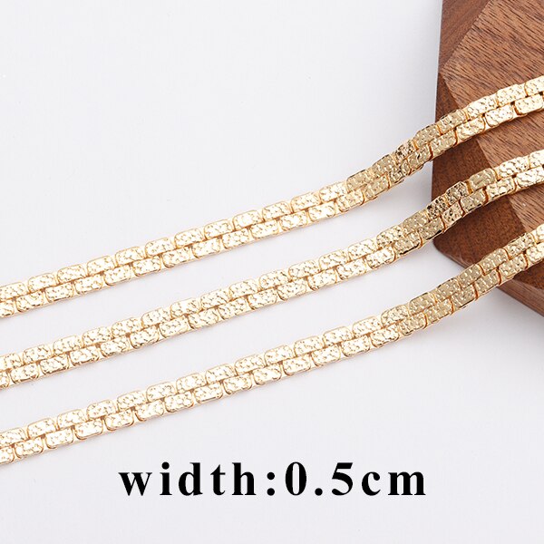 YEGUI C131,jewelry accessories,diy chain,18k gold plated,0.3 microns,jewelry making,diy bracelet necklace,hand made,1m/lot: C13106