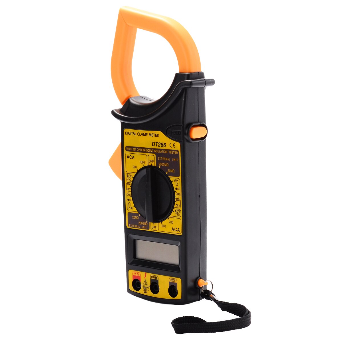 DT266 Clamp Multimeter AC/DC Strom Spannung Tester LCD Digital Clamp Multimeter withTest Kabel