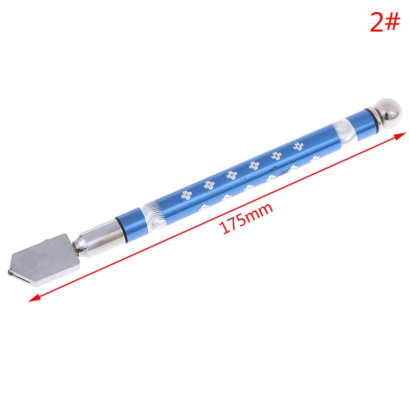 170Mm Diamond Glass Cutter 6-12Mm Professionele Draagbare Wiel Blade Diy Tegel Spiegel Craft Cutting handgereedschap: Blauw