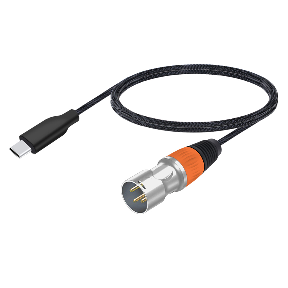Kabel USB C robić XLR, adapter konwerter XLR robić USB C, kabel stereofoniczny USB typu C robić 3-pinowego XLR męskiego/żeńskiego wyjścia robić wzmacniacza, głośnika