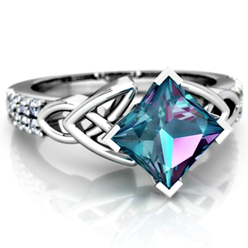 Vendita calda nuovo romantico delicato Zircone in Acciaio Inox Femminile Anello Nuziale Anello Gioelleria Raffinata E Alla Moda