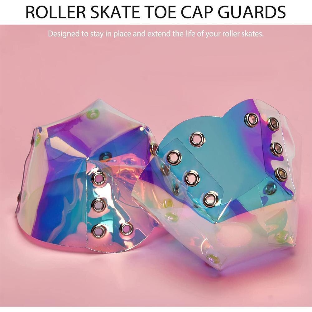 Protectores de puntera para patín de ruedas, protectores de punta de cuero para patinaje sobre hielo, accesorios deportivos, novedad, 1 par