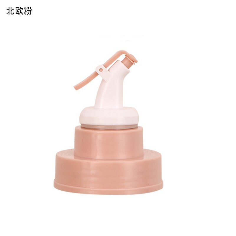 Yomdid Duurzaam Bottle Cap Stopper Voor Olie Fles Kruiden Fles Saus Azijn Olie Nozzle Spuit Verzegeld Deksel Keukengerei: C Pink