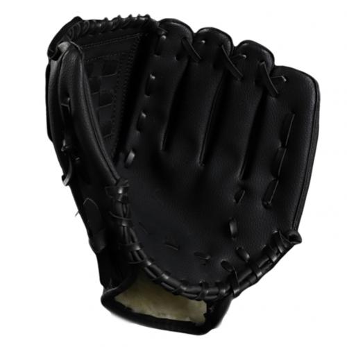 Outdoor Sport Honkbal Handschoen Softbal Praktijk Apparatuur Grootte 11.5 Inch Linkerhand Jeugd Volwassen Outdoor Baseball Bescherming Handschoenen: Black