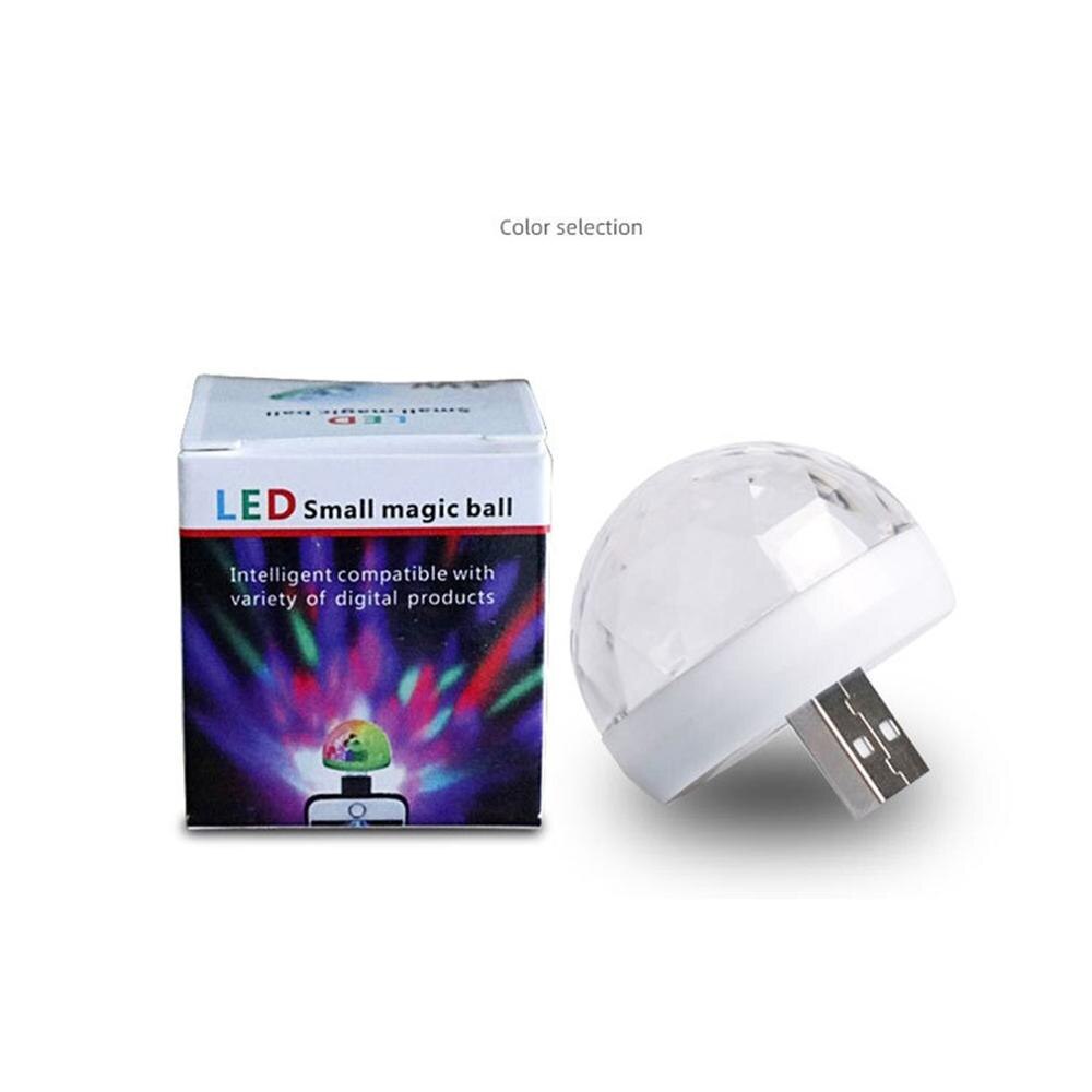 Bil led auto lampa usb ambient light dj rgb mini färgglad musik ljudljus usb-c gränssnitt apple interface party karaoke