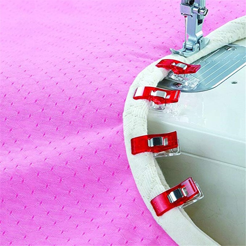 20 stk plastikclips i lille størrelse flerfarvet syning quilt bindende plastik clips til quiltning hækling håndværk og strik