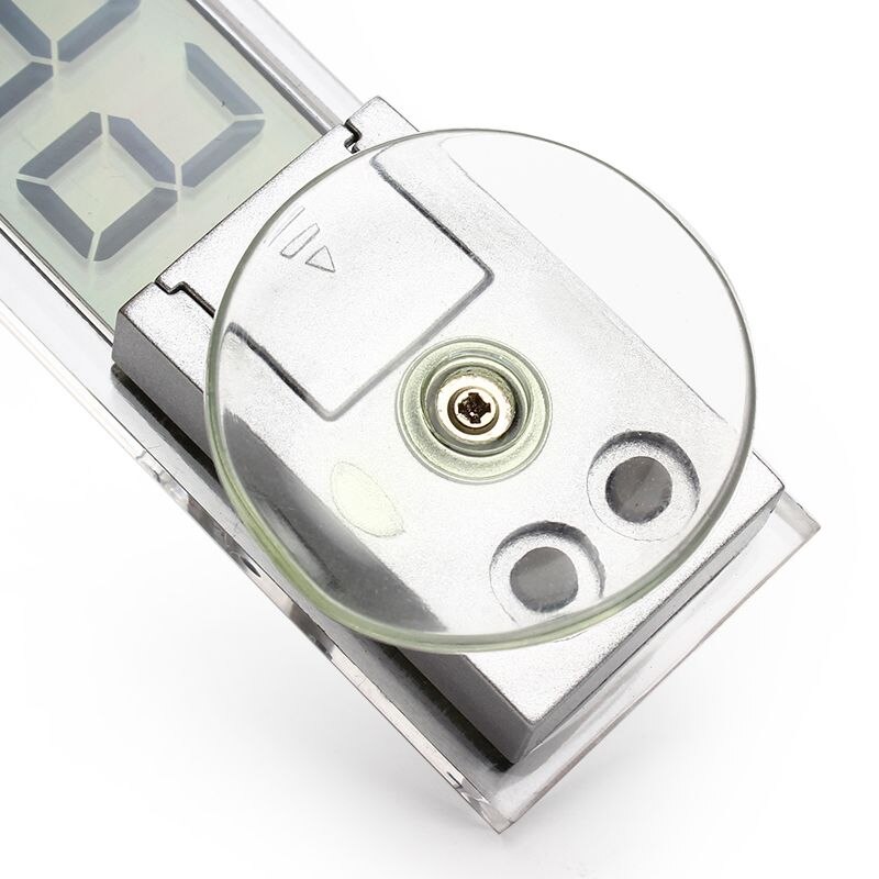Pantalla LCD, reloj electrónico Digital con ventosa LED para todos los coches, interior, exterior, hogar