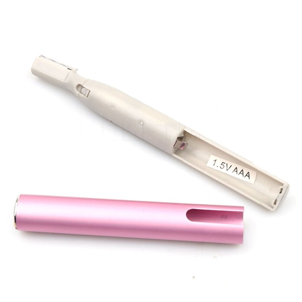 2Pc Vrouwen Elektrische Wenkbrauw Trimmer Gezicht Lichaam Been Oksel Droge Batterij Wenkbrauw Cleaner Epilator Wenkbrauw Haar Remover Brow Scheermes