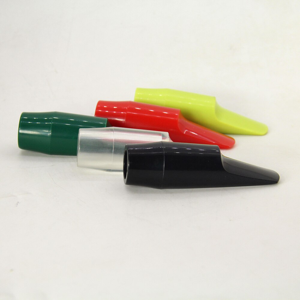 Boquilla de soplado de silbato bE Alto Sax, boquilla de plástico de Color para saxofón